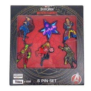 Marvel Studios Dr. Strange In The Multiverse Of Madness 6 Enamel Pins Exclusive